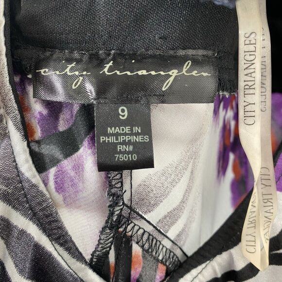 Y2K Maxi Gown Dress Womens Jr Sz 9 / Sm Animal Print Beaded Halter Prom Mobwife - Picture 8 of 11